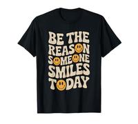 Sé la razón por la Que Alguien sonríe, amabilidad, Maravillosa, Sonriente, Retro Camiseta