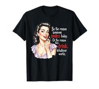 Sé la razón por la Que Alguien sonríe Hoy amas de casa Retro Camiseta