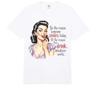 Sé la razón por la Que Alguien sonríe Hoy amas de casa Retro Comfort Colors Adult Heavyweight T-Shirt
