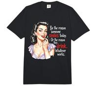 Sé la razón por la Que Alguien sonríe Hoy amas de casa Retro Comfort Colors Adult Heavyweight T-Shirt