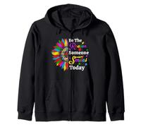 Sé la razón por la Que Alguien sonríe Hoy Girasol Autismo Sudadera con Capucha