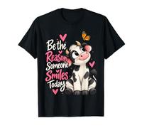 Sé la razón por la Que Alguien sonríe Hoy Linda Vaca Camiseta gráfica económica