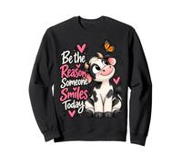 Sé la razón por la Que Alguien sonríe Hoy Linda Vaca Sudadera
