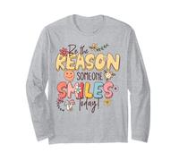 Sé la razón por la Que Alguien sonríe Hoy Salud Mental Manga Larga