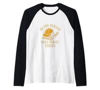Sé la razón por la Que escriben códigos Camiseta Manga Raglan