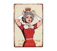 Sé La Reina De Tu Propia Vida Pared Muestra Placa Vintage Cartel De Chapa Divertida Metal Cartel para Cafetería Garaje Pub