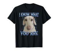 Sé lo Que Eres Perro Meme Camiseta