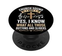Sé lo que hacen todos esos botones y controles deslizantes Ingeniero de audio PopSockets PopGrip Adhesivo