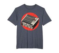 Sé lo Que Hacen Todos los Botones Audio Sound Engineer Music Camiseta, Hombre Tallas Grandes, Azul Jaspeado, 6X Alto