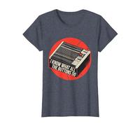 Sé lo Que Hacen Todos los Botones Audio Sound Engineer Music Camiseta, Mujer, Azul Jaspeado, XS