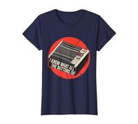 Sé lo Que Hacen Todos los Botones Audio Sound Engineer Music Camiseta, Mujer, Azul Marino, S