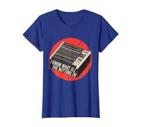 Sé lo Que Hacen Todos los Botones Audio Sound Engineer Music Camiseta, Mujer, Azul Real, 3XL