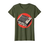 Sé lo Que Hacen Todos los Botones Audio Sound Engineer Music Camiseta, Mujer, Verde Oliva, XXL
