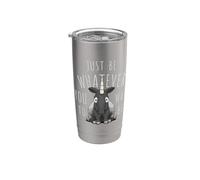 Sé lo que quieras, gordinflón unicornio tapir Vaso térmico de acero inoxidable de doble pared