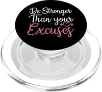 Sé más Fuerte Que Tus Excusas Gimnasio Fitness Entrenamiento para niñas PopSockets PopGrip para MagSafe