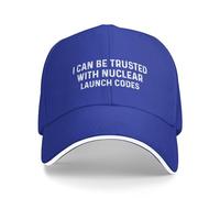 Se Me Pueden Confiar Los Códigos De Lanzamiento Nuclear Gorra Deportiva Casuales Gorra Dad Portátil Sombrero para Aire Libre Mujer Unisex