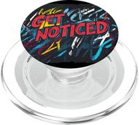 Sé memorable con el dicho "Hazte notar" PopSockets PopGrip para MagSafe