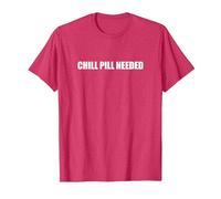 Se Necesita píldora fría Camiseta, Hombre, Rojo Jaspeado, M