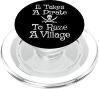 Se necesita un pirata para arrasar un pueblo angustiado divertido pirata PopSockets PopGrip para MagSafe