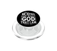 Sé Pacífico y Conoce a Dios Salmo 46:10 Arte de Fe PopSockets PopGrip para MagSafe