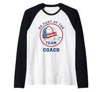 Sé Parte del Equipo Entrenador de diseño de béisbol Edición 2026 Camiseta Manga Raglan