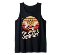 ¿Se Puede Utilizar en una oración de ortografía Retro Camiseta sin Mangas