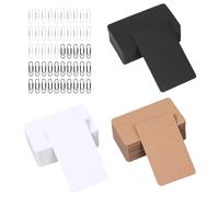 Se Pueden Utilizar 300 Piezas De Cartón En Blanco Y 50 Piezas De Clips, Material Para Tarjetas De Bricolaje, Para Hacer Tarjetas De Visita, Tarjetas De Mensajes, Tarjetas Flash, Etc.