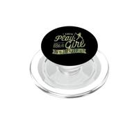 Sé Que Juego como una Chica Trato de Mantener el béisbol Chica PopSockets PopGrip para MagSafe