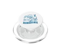 Sé Que Juego como una Chica Trato de Mantener el béisbol Chica PopSockets PopGrip para MagSafe