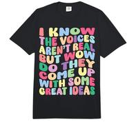 Sé Que Las Voces no Son Realmente graciosas Broma Humor sarcástico Comfort Colors Adult Heavyweight T-Shirt