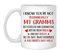 Sé Que Técnicamente No Eres Mi Abuela Taza Elegante Tazas De Cerámica Chic Tazas De Desayuno Para Té Cacao Cappuccino Escuela 330Ml