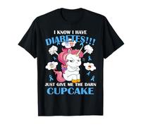 Sé Que Tengo Diabetes, Solo Dame el Maldito Unicornio Cupcake Camiseta