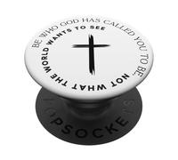 Sé quien Dios te ha Llamado a ser - Christian Faith PopSockets PopGrip Adhesivo