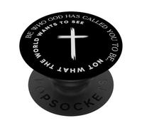 Sé quien Dios te ha Llamado a ser, Cruz PopSockets PopGrip Adhesivo