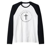 Sé quien Dios te ha Llamado a ser: fe Cristiana, Cita Camiseta Manga Raglan