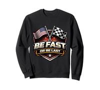 Sé rápido o sé el último: Moto Racing Car Race American Sudadera
