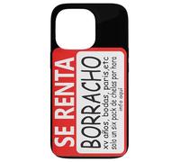 Se Renta Borracho Mexican Badass Slang Words Mexico Chicano Carcasa para iPhone 13 Pro