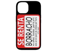 Se Renta Borracho Mexican Badass Slang Words Mexico Chicano Carcasa para iPhone 14