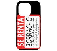 Se Renta Borracho Mexican Badass Slang Words Mexico Chicano Carcasa para iPhone 15 Pro