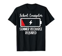 Se requiere recarga de verano para consejero escolar Último día de clases Camiseta