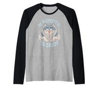Sé Respetuoso con Daddy Wolf Protector Alpha Funny Women & Men Camiseta Manga Raglan