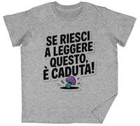 Se Riesci A Leggere Questo È Caduta Grey Kids Unisex T-Shirt tee