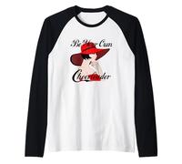 SÉ Siempre TU Propia Animadora Motivacional con Texto Negro Camiseta Manga Raglan