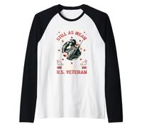 Sé Siempre Veterano de los Estados Unidos Bandera Estadounidense Día de los Veteranos Patriótico Camiseta Manga Raglan