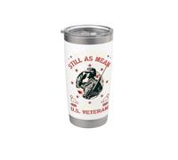 Sé siempre veterano de los Estados Unidos Bandera estadounidense Día de los Veteranos Patriótico Vaso térmico de acero inoxidable de doble pared