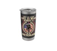 Sé siempre veterano de los Estados Unidos Bandera estadounidense Día de los Veteranos Patriótico Vaso térmico de acero inoxidable de doble pared