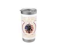 Sé siempre veterano de los Estados Unidos Bandera estadounidense Día de los Veteranos Patriótico Vaso térmico de acero inoxidable de doble pared