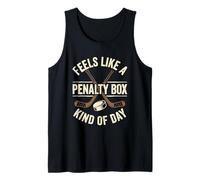 Se Siente como una Caja de penalización Tipo de día de Hockey sobre Hielo MaskStick Camiseta sin Mangas