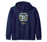 Se Siente como una Caja de penalización Tipo de día de Hockey sobre Hielo MaskStick Sudadera con Capucha