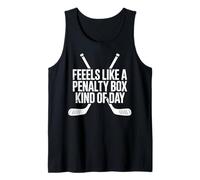 Se Siente como una Caja de penaltis Tipo de día Divertido Dicho de Hockey Camiseta sin Mangas